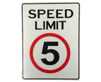 WARNING NOTICE SIGN 5 SPEED LIMITED SHARED ZONE SCHOOL 200x300mm Metal Outdoor