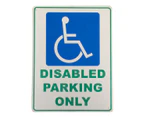 WARNING NOTICE SIGN DISABLED PARKING ONLY PUBLIC PLACE 200x300mm Metal HIQuality