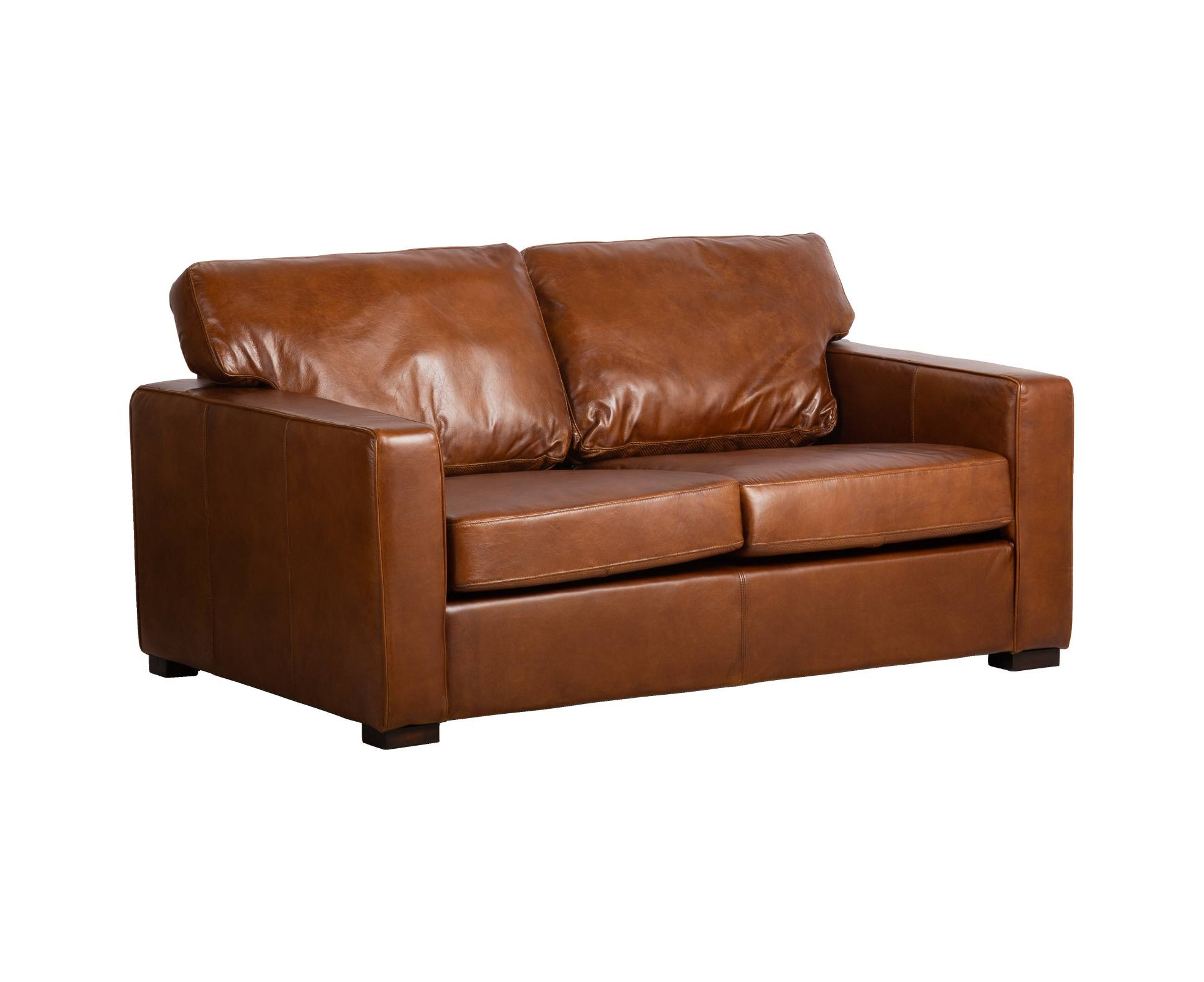 havana brown leather sofa