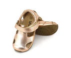 SKEANIE Toddler Leather Sunday Sandals Rose Gold