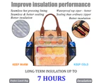 LOKASS Insulated Lunch Bag Leak Proof Lunch Box Thermal Lunch Tote Bag