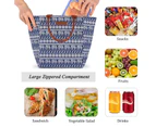 LOKASS Lunch Bag Cooler Bag Food Insulated Bag Lunch Box Tote Bag