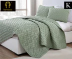 Ramesses 3-Piece Chic Embossed King Bed Comforter Set - Forest