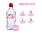 Evian Natural Mineral Water, 12 x 750ml Bottles