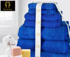 Ramesses 7-Piece Egyptian Cotton Bath Towel Set - Royal Blue