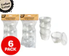 2 x Krafters Korner 250mL Lockable & Stackable Storage Container 3-Pack - Clear