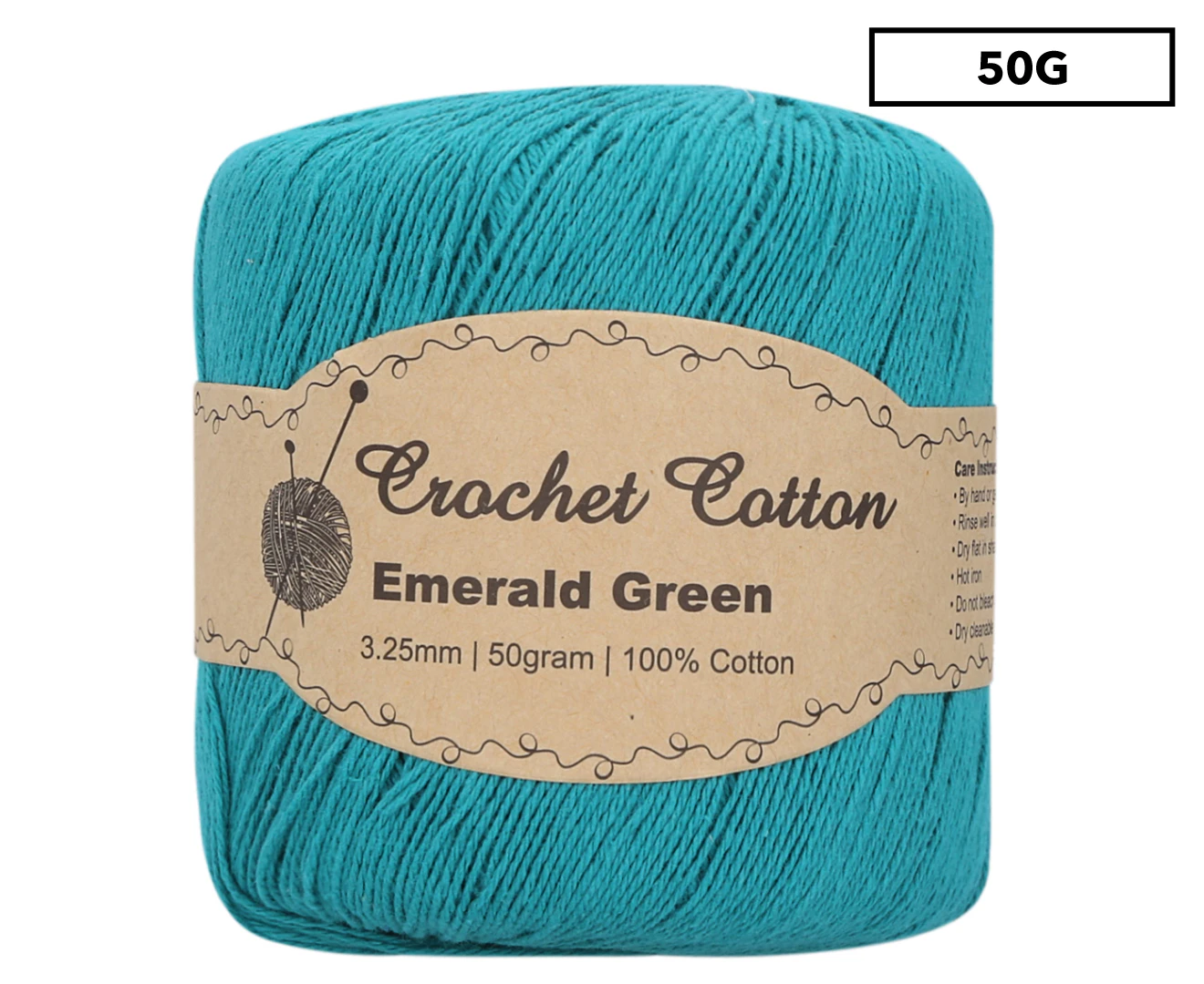 Malli Crochet Cotton Ball 50g - Emerald Green