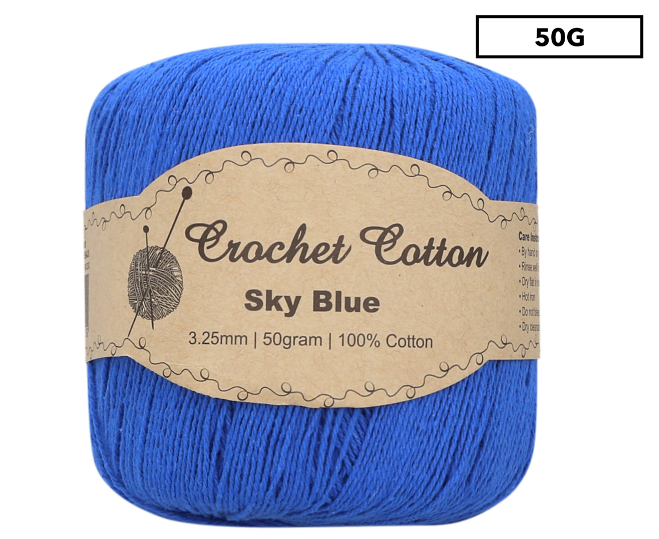 Malli Crochet Cotton Ball 50g - Sky Blue