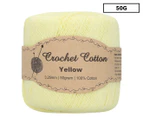 Malli Crochet Cotton Ball 50g - Yellow