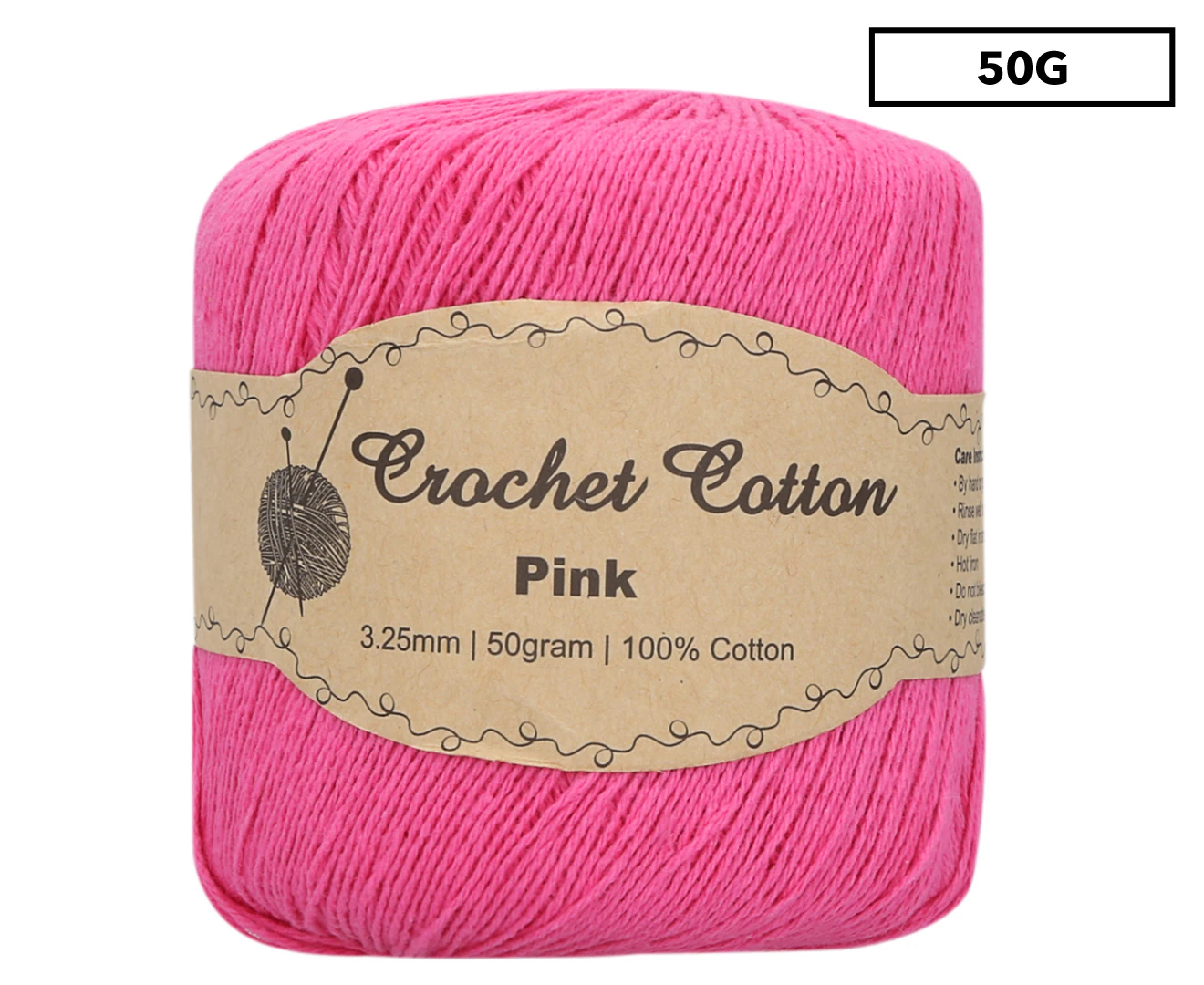 Malli Crochet Cotton Ball 50g - Pink