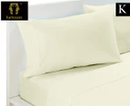 Ramesses 225TC Kingdom Collection Percale King Single Bed Sheet Set - Cream