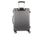 Pierre Cardin Hard Shell Case Travel Luggage Suitcase 65cm MEDIUM Lightweight - Charcoal