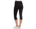 Soon Maternity - Sage Overbelly 3/4 Active Legging - Black
