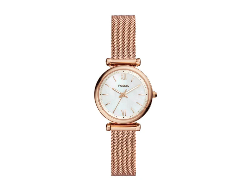 Fossil Ladies Carie Mini Rose Gold Case Band Model ES4433 - Rose Gold