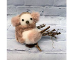 Small Bird Decoration with ear Muffs