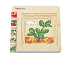 Beleduc Multilayer Wooden Puzzle - Strawberry (Age 4-6)