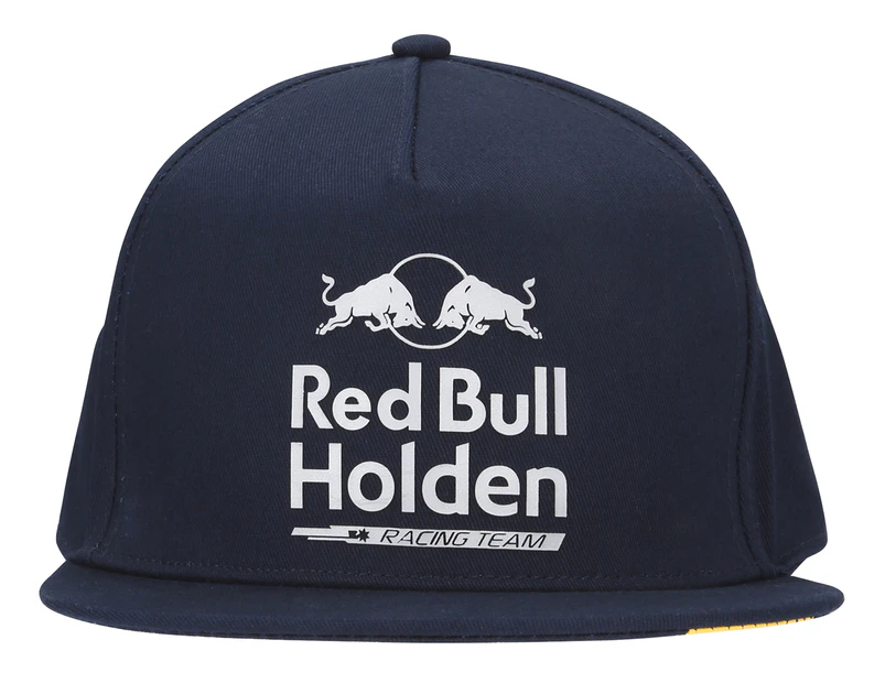 Red Bull Holden Racing Team Adult Flat Peak Cap - Navy