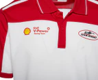 V8 Supercars Men's 2019 Shell V-Power Racing Team Polo Shirt - White/Red