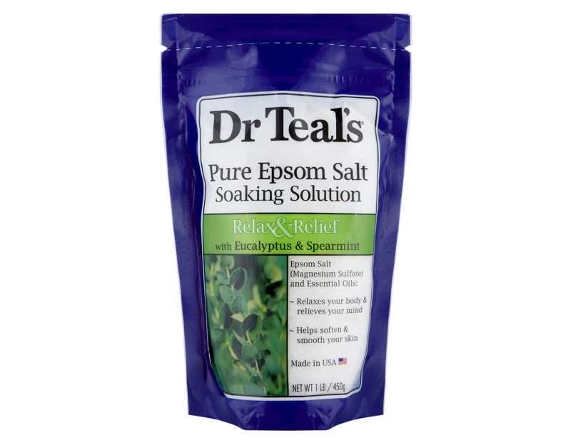 Dr Teal's Pure Epsom Salt Eucalyptus & Spearmint 450g