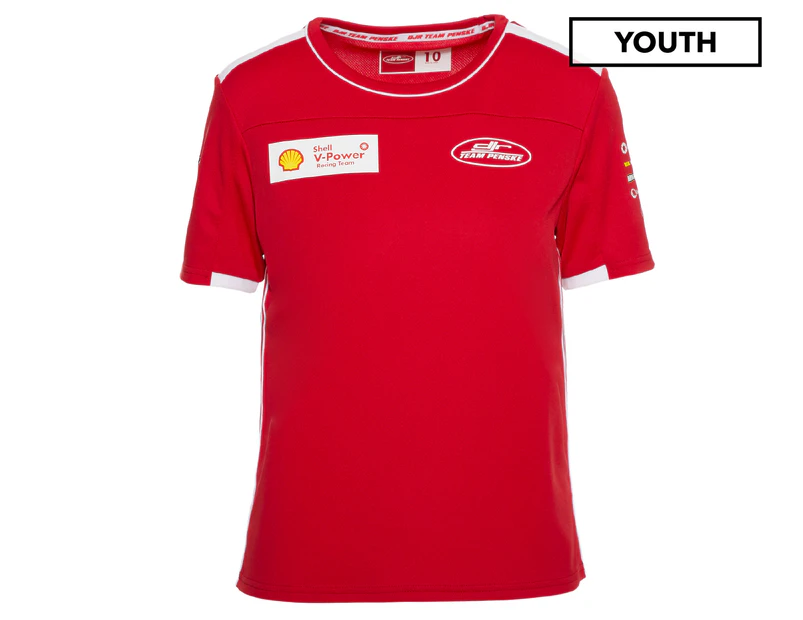 V8 Supercars Youth Boys' 2019 Shell V-Power Racing Team Tee / T-Shirt / Tshirt - Red