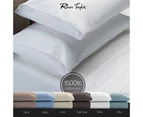 Renee Taylor 1500 Thread Count Pure Soft Cotton Blend Flat & Fitted Sheet Set - Ivory