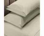 Renee Taylor 1500 Thread Count Pure Soft Cotton Blend Flat & Fitted Sheet Set - Ivory