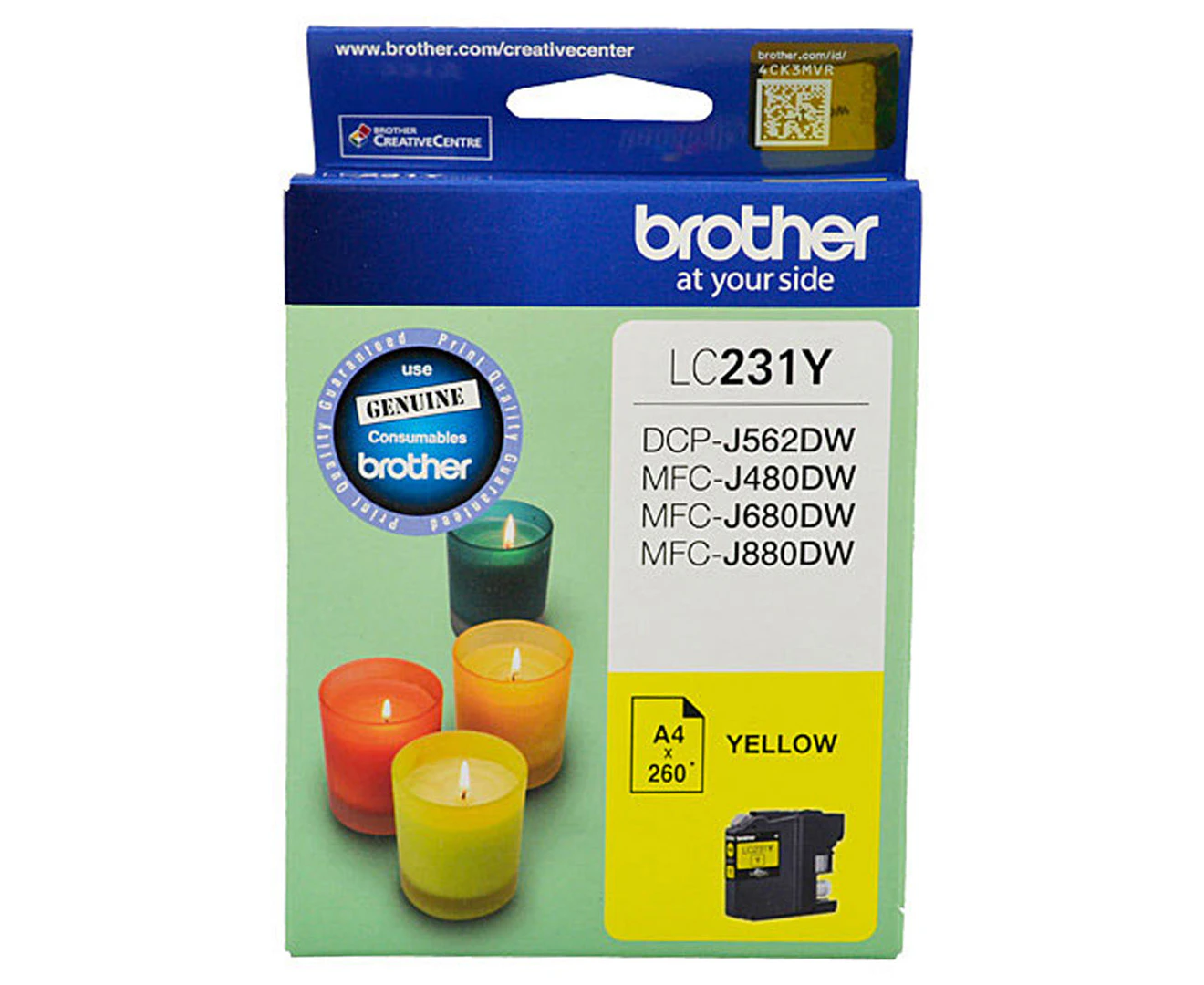 BROTHER LC231 Yellow Ink Cartridge