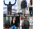 DTBG Water Resistant Laptop Backpack with USB Charging Port/Durable Travel Business Backpack