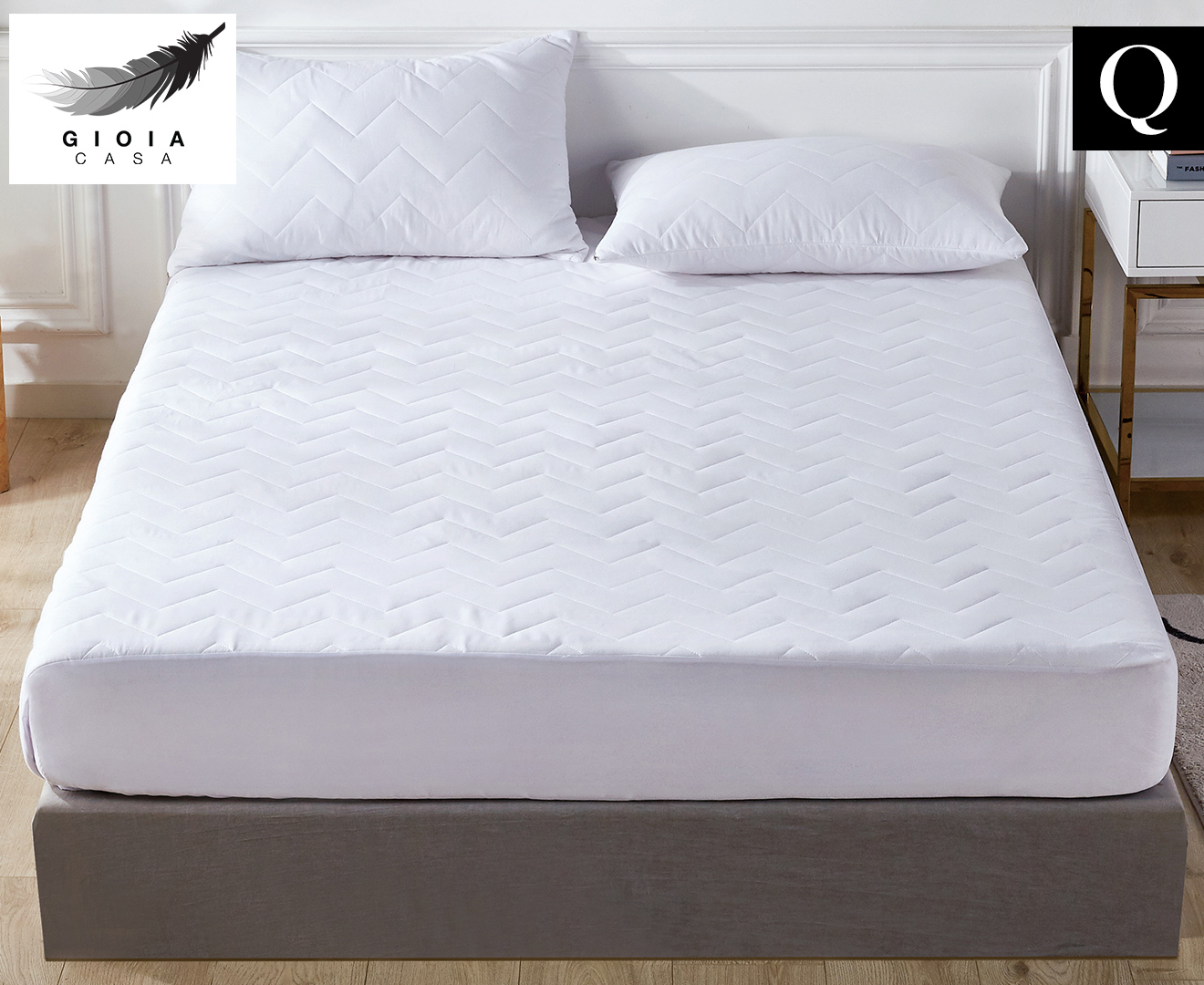 riegel quilted fitted anti-microbial mattress pad