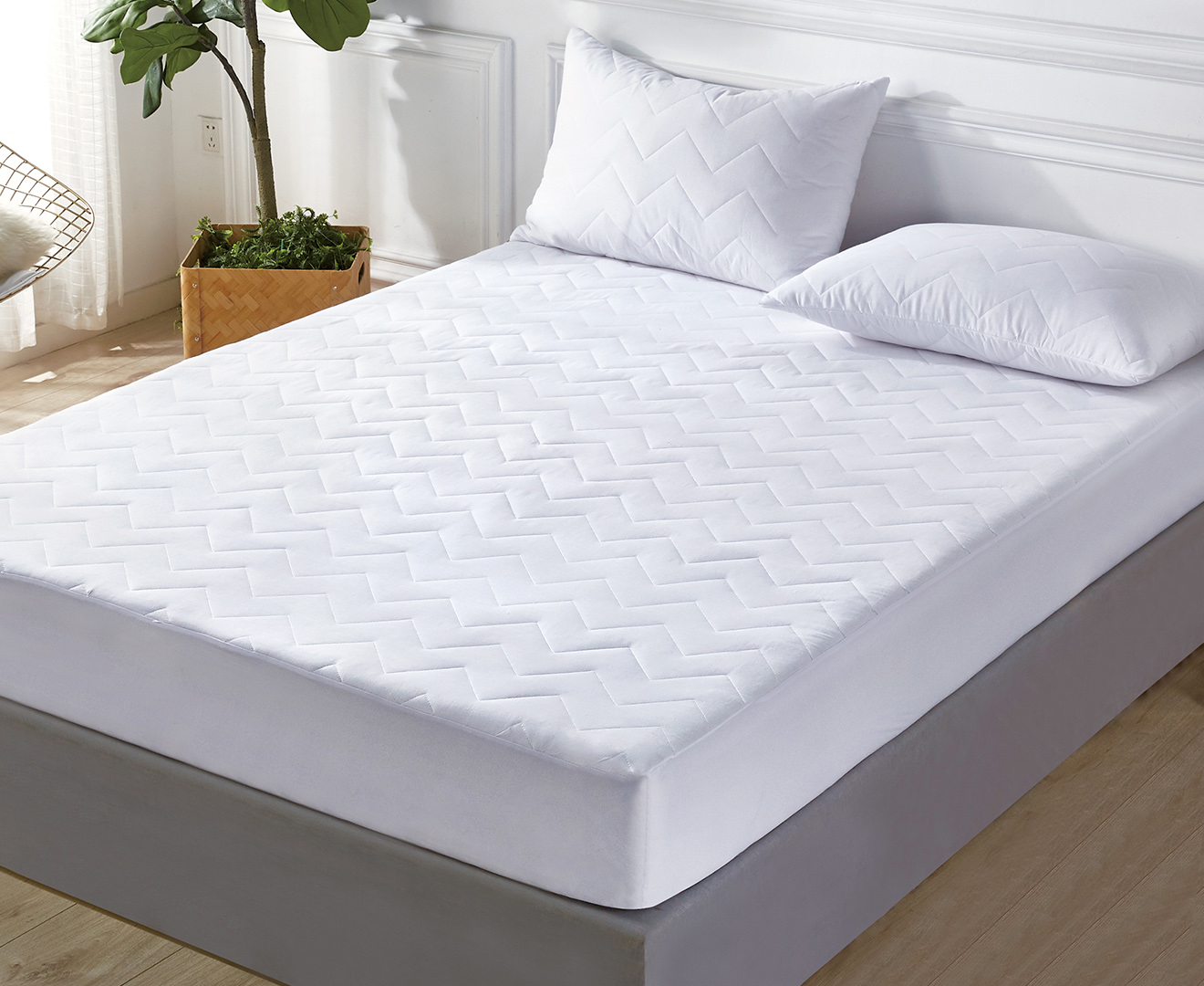 riegel quilted fitted anti-microbial mattress pad