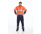 Prime Mover Hi-Vis Bomber Jacket with Tape Men's - Yellow-navy