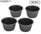 MasterPro 4-Piece Non-Stick Individual Pudding Mould Set
