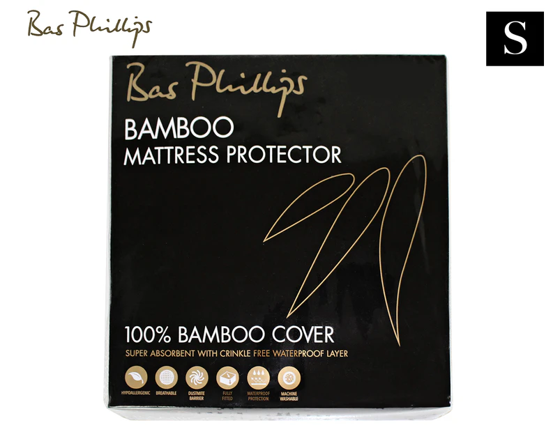 Bas Phillips Bamboo Waterproof Single Bed Mattress Protector