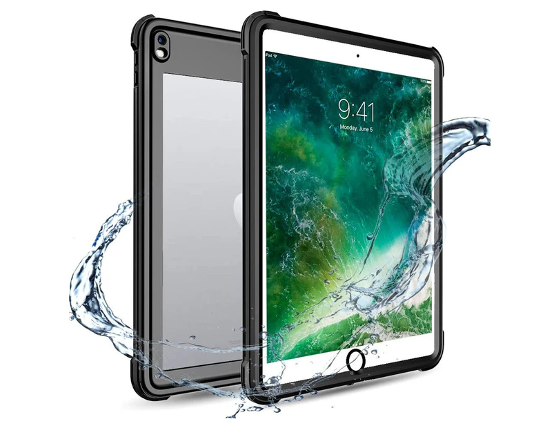 iPad Air 3 (10.5")/Pro 10.5" SHELLBOX Waterproof Case - Black/Clear