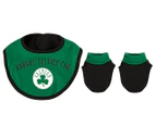 NBA Baby Boston Celtics Onesie, Bib & Bootie Set - Green