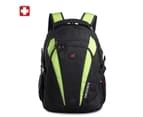 SWISSWIN Swiss waterproof 14" laptop  Backpack School backpack  Travel Backpack SW9986 Green 1