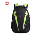 SWISSWIN Swiss waterproof 14" laptop  Backpack School backpack  Travel Backpack SW9986 Green