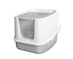 Cat Litter Box House Tray Large Fully Enclosed Hooded Kitty Toilet Furniture Pet Training
