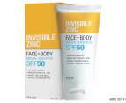 Invisible Zinc SPF50 Face & Body Mineral Sunscreen 150g