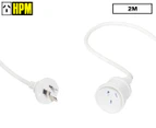 HPM 2m Household Extension Lead - White