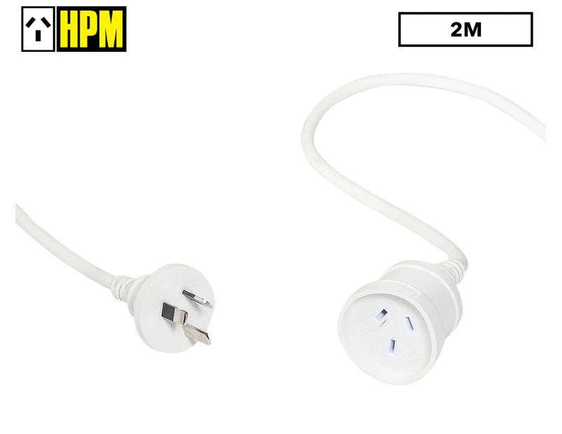 HPM 2m Household Extension Lead - White