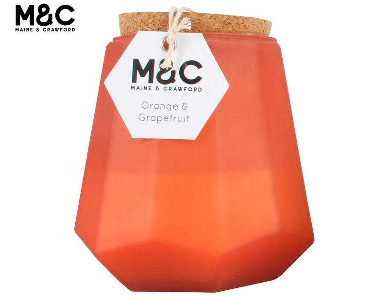 Maine & Crawford Orange & Grapefruit Meya Scented Candle w/ Cork Lid