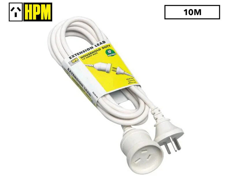 HPM 10m Household Extension Lead - White