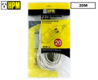 HPM 20m Household Extension Lead - White