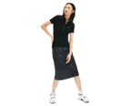 Lacoste Women's 5-Button Stretch Core Slim Fit Polo Shirt - Black