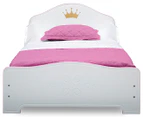 Delta Children Princess Crown Toddler Bed - White/Pink/Gold