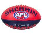 Sherrin Synthetic Size 5 Demons AFL Football - Red/Navy Blue