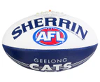 Sherrin Synthetic Size 5 Cats AFL Football - Blue/White