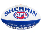 Sherrin Synthetic Size 5 Kangaroos AFL Football - Blue/White