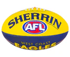 Sherrin Synthetic Size 5 Eagles AFL Football - Blue/Yellow